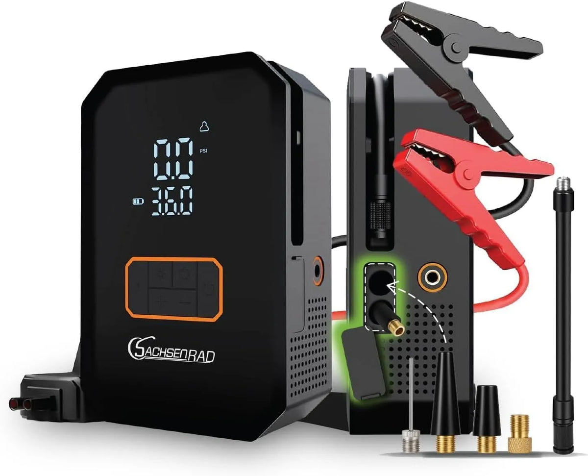 Schnelllade-Powerbank und Mobiler Zusatzakku, 12V, 150PSI, 6,0L, 3,0L, für Fahrzeug und mobile Stromversorgung