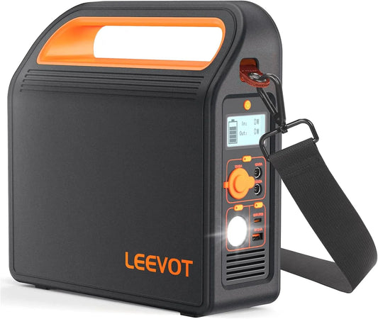 Tragbare Powerstation und Solargenerator, solarbetrieben, 324 Wh, 300 W, für Camping und Wohnmobil