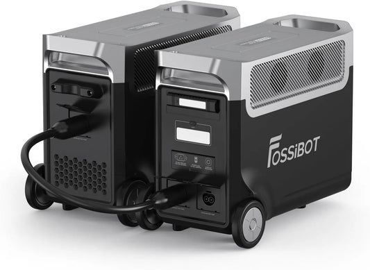 FOSSiBOT F3600 Tragbare Powerstation und Solargenerator, 3840 Wh, solarbetrieben, 3600W, 7200W, für Camping und Wohnmobil