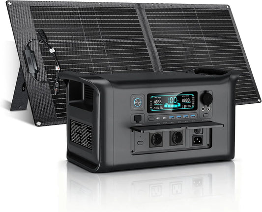 AP1000 Tragbare Powerstation und Solargenerator, 1024Wh, solarbetrieben, 100W, 1000W, für Camping und Wohnmobil