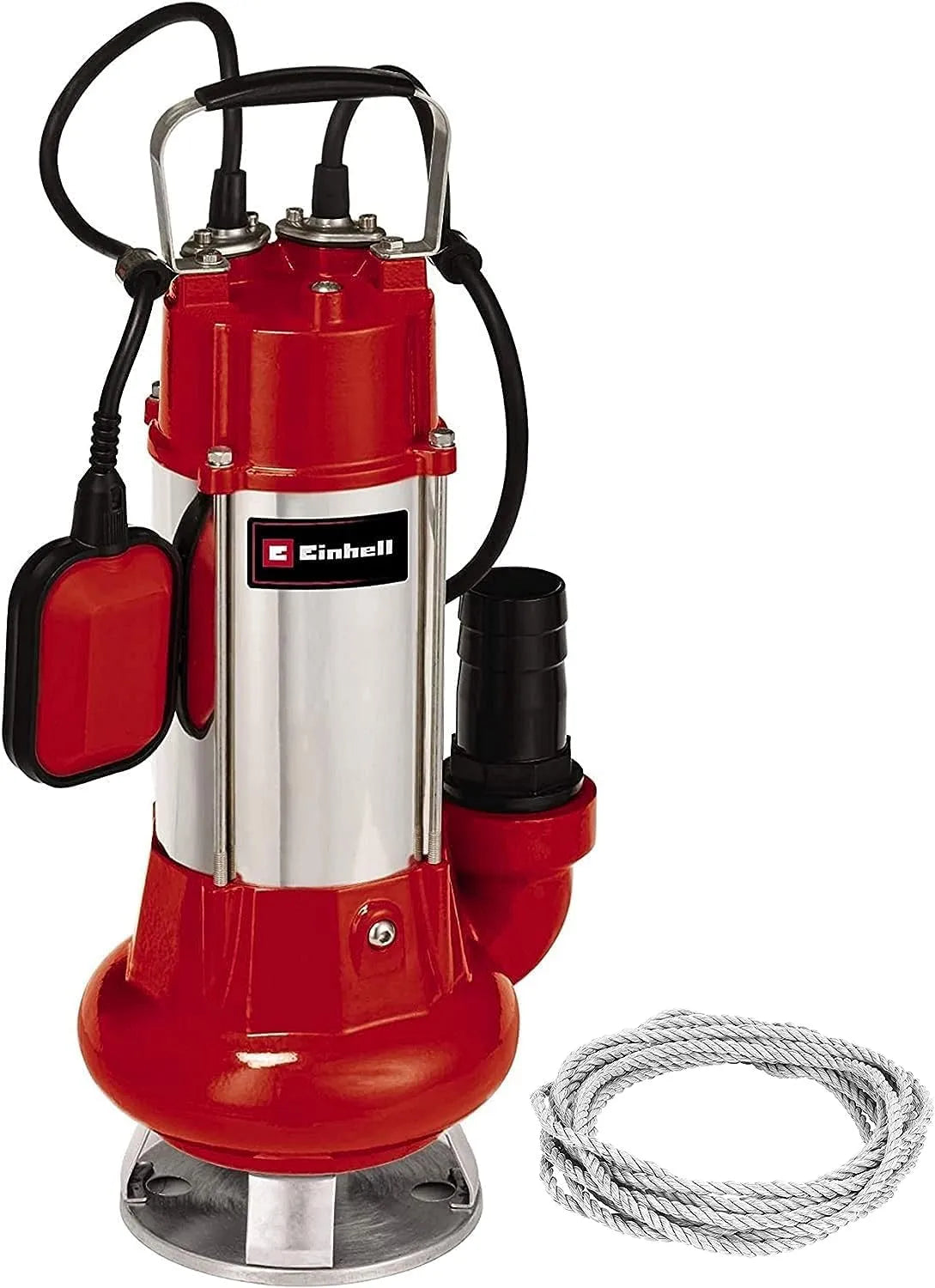 Einhell Ø40mm Schmutzwasser-Tauchpumpe und Entwässerungspumpe, 23.000L/h, mit Schwimmerschalter, 1300W