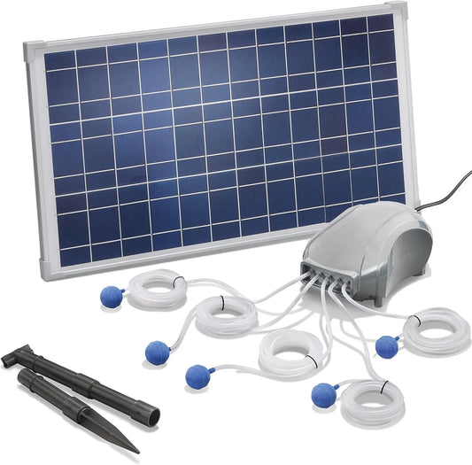 Solar-Teichpumpe und Springbrunnenpumpe, 600 l/h, für Gartenteich und Wasserspiel
